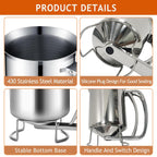 Batter Pourer - 900 ml With Squeeze Lever - Kitchen Aid For Cake And Pie