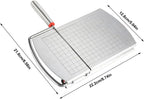 Cheese Cutter - Stainless Steel Blade with Measuring Scale - For Block Cheese and Sausage - Multifunctional Kitchen Aid
