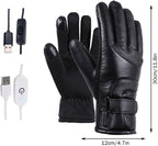 Electric Heated Gloves - USB Rechargeable, Waterproof & Breathable with Adjustable Fit for Skiing, Cycling, Hiking & Outdoor Adventures – Ideal for Cold Weather Conditions