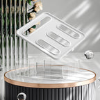 Transparent Bag Storage Box - Plastic Dispenser for Sandwich Bags & Freezer Bags - Kitchen Drawer Organizer