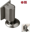 Magnetic Door Stopper Floor Gray - No Drilling - Self-adhesive - Metal - Including Raising Disc