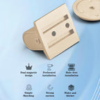 Magnetic Door Stopper Floor White - No Drilling - Self-adhesive - Metal - Including Raising Disc