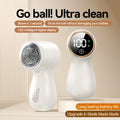 Lint Remover Electric – Portable Clothes Depiller & Fabric Shaver – Removes Lint, Hair and Pilling from Sweaters & Jackets – Rechargeable and Safe for Fabrics-White