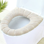 Toilet Seat Warm Cushion – Thick Toilet Seat Cover – Soft O-Shape Seat Cover Protector – Removable & Washable – Universal Size – Pack of 4