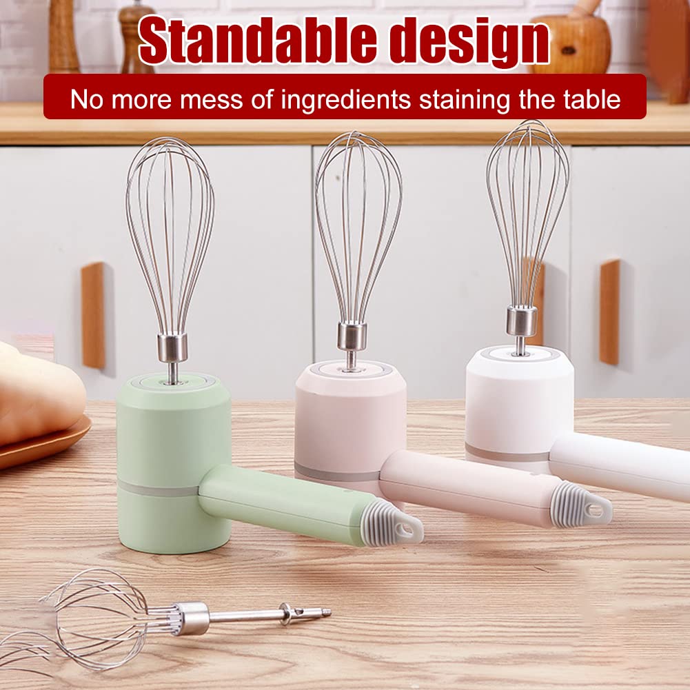 Blender Whisk - 2 in 1 Cordless Electric Blender, Portable Multifunctional Food Processor, Can Be Used to Mix Eggs, Whip Cream, Chop Garlic, Etc