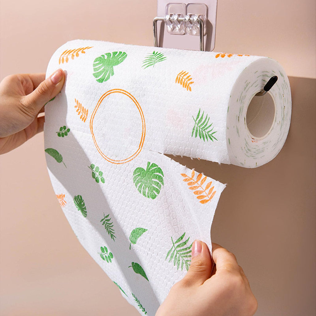 Kitchen paper towel - Reusable tissue rolls, made from recycled paper, 50 sheets per roll, suitable for kitchens, furniture, dishes, etc.