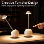 Desk lamp – rechargeable LED night light, bright bedside lamp, table lamp, mood light with remote control. Suitable for children and adults.
