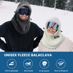 Balaclava - Ski Mask - Neck Warmer - Winter Hat - Fleece Hat - Neck Scarf - Hooded Hat - Balaclava - Windproof Hat - Thermal Hat - Women's Winter Hat - Men's Ski Mask - Warm Hat - Fleece Scarf - Face Mask - Motorcycle Hat - Black - 1 Piece