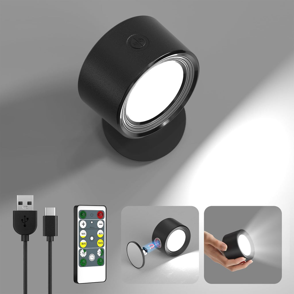 Night Light - Table Lamp - Bedside Lamp - Mood Lamp - Wireless Table Lamp - Rechargeable Lamp - LED Night Lamp - Touch Lamp - Dimmable Lamp - Desk Lamp - Mood Lighting - Portable Lamp - Bedroom Lamp - Modern Design - USB Rechargeable - Black - 1 Piece