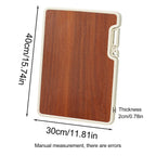 Double-sided cutting board - Serving board - Drinks board - Wooden cutting board - Kitchen board - Cheese board - Bread board - Meat board - Tapas board - Wooden cutting board - Chopping block - Kitchen accessories - Hygienic - Dishwasher safe - Brown - 1