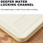 Double-sided cutting board - Serving board - Drinks board - Wooden cutting board - Kitchen board - Cheese board - Bread board - Meat board - Tapas board - Wooden cutting board - Chopping block - Kitchen accessories - Hygienic - Dishwasher safe - Brown - 1