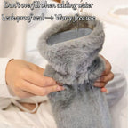 Long Hot Water Bottle - Hot Water Bottle - Hot Water Bottle with Cover - Neck Hot Bottle - Shoulder Hot Bottle - XXL Hot Bottle - Soft Hot Bottle - Bed Hot Bottle - Body Hot Bottle - Heating Bottle - Faux Fur - Imitation Fur - Winter Accessories - Gift fo