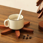 Wooden Coasters - Pan Coasters - Tree Coasters - Table Decoration - Home Accessories - Kitchen Accessories - Heat Resistant Coasters - Design Coasters - Wooden Decoration - Coasters - Glass Coasters - Brown - 2 Pieces