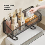 Toilet rack - Bathroom rack - Bathroom accessories - Storage rack - Toilet accessories - Bathroom organizer - Toilet accessories - Rack without drilling - Shelf - Sanitary accessories - Wall rack - Storage - White - 1 piece