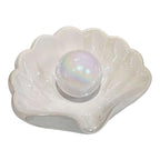 Soap Dish Shell - Soap Holder - Soap Dish - Bathroom Accessories - Jewelry Dish - Toilet Furnishings - Storage Dish - Home Decoration - Key Tray - Make Up Sponge Holder - Luxury Bathroom Interior - Gift Tip - Mother of Pearl White - 1 Piece