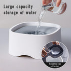 Dog Drinking Bowl - Cat Water Bowl - Anti-Spill Drinking Bowl - Dog Accessories - Anti-Spill - Splash-Proof - Floating Bowl - Travel Drinking Bowl - For Car - Cats - Puppy - Water Dispenser - Pet Gift - Anti-Slobber - Square - Gray - 1 Piece