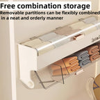 Underwear women's storage box - Premium quality - Storage box with lid - Clothing storage box - clothes rack - wardrobe - clothes hangers - Drawer - storage cabinet with compartments - Plastic storage box - Underwear - Socks - Hanging without drilling - W