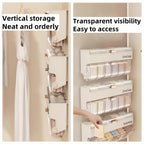 Underwear women's storage box - Premium quality - Storage box with lid - Clothing storage box - clothes rack - wardrobe - clothes hangers - Drawer - storage cabinet with compartments - Plastic storage box - Underwear - Socks - Hanging without drilling - W