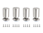 Table legs - bathroom cabinet legs - bathroom furniture legs - desk legs - shoe cabinet legs - wardrobe legs - TV cabinet legs - cabinet legs - wardrobe legs - bookcase legs - dressing table - dining table - footstool - stainless steel - 4 pieces