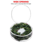 Storage bag - Christmas wreath organizer - Transparent Christmas wreath - Storage box - Christmas tree storage bag - Wreath organizer - Artificial wreath organizer - Organizer - With handle - White - 60 cm - 2 pieces