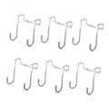 Door Hook - Coat Rack - Door Hanger - Towel Hook - Bathroom Accessories - Kitchen Accessories - Clothes Hook - Hanging Hooks - Door Coat Rack - Stainless Steel Hooks - No Drilling - Stainless Steel - 6 Pieces