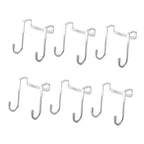 Door Hook - Coat Rack - Door Hanger - Towel Hook - Bathroom Accessories - Kitchen Accessories - Clothes Hook - Hanging Hooks - Door Coat Rack - Stainless Steel Hooks - No Drilling - Stainless Steel - 6 Pieces