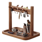 Key holder - Wooden organizer - Key rack - Jewelry holder - Desk organizer - Key tray - Storage tray - Necklace holder - Hall organizer - Home accessories - Jewelry rack - Storage - Display - 1 piece