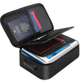Document Organizer - Storage Bag with Combination Lock - Travel Folder - Documents - Passport Holder - Office Supplies - Security Bag - Water-Repellent - Tablet Storage - Administration - Holiday Accessories - Briefcase - Black - 1 Piece