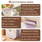 Hanging Waste Bin - Foldable Waste Bin - Kitchen Accessories - Organic Waste Bin - Countertop Waste Bin - Cabinet Door Waste Bin - Waste Separation - Camping - Caravan - Kitchen Aid - Space Saving - Trash Can - Waste Basket - Beige - 10L - 1 Piece