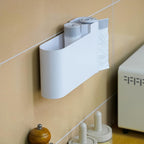 Kitchen Cabinet Organizer - Spice Rack - Door Rack - Kitchen Accessories - Storage Rack - Sink Cabinet Organizer - Garbage Bag Holder - No Drilling - Cabinet Interior - Kitchen Aid - Space Saving - Bathroom Organizer - Adhesive - White - Pack of 2