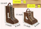 Boot Bag - Shoe Bag - Boot Storage - Dust Cover - Shoe Storage Bag - Travel Organizer - Transparent - Breathable - With Handle - Zipper - Protective Cover - High Boots - Ankle Boots - White - Set of 2