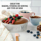 Aluminum Trays - Large Oven Dishes - Airfryer Trays XXL - Aluminum Bowls - Disposable Trays - BBQ Drip Trays - Grill Accessories - Round Baking Pans - Heat Resistant - Catering Trays - Food Containers - Serving Trays - Sturdy - Silver - 50 Pieces