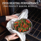 Aluminum Trays - Large Oven Dishes - Airfryer Trays XXL - Aluminum Bowls - Disposable Trays - BBQ Drip Trays - Grill Accessories - Round Baking Pans - Heat Resistant - Catering Trays - Food Containers - Serving Trays - Sturdy - Silver - 50 Pieces