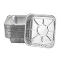 Aluminum Trays - Large Square Oven Dishes - Airfryer Trays XXL - Aluminum Bowls - Disposable Containers - BBQ Trays - Grill Accessories - Lasagna Dishes - Heat Resistant - Food Containers - Catering Dishes - Roasting Pan - Sturdy - Silver - 50 Pieces