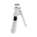 Dog Nail Scissors - Cat Nail Clippers - Professional Nail Clippers - LED Lighting - Rechargeable - Digital Display - Pet Care - Nail Cutting - Collection Tray - Paw Care - Safe & Sharp - Stainless Steel - Nail Care - White - 1 Piece