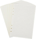 Notebook Refill A5 - Ring Binder Paper 6 Holes - Agenda Refill - Bullet Journal Paper - Refillable Notepad - Writing Paper - Planner Inserts - Office Supplies - School Supplies - Study Notes -Lined Paper - White - [??] Pieces