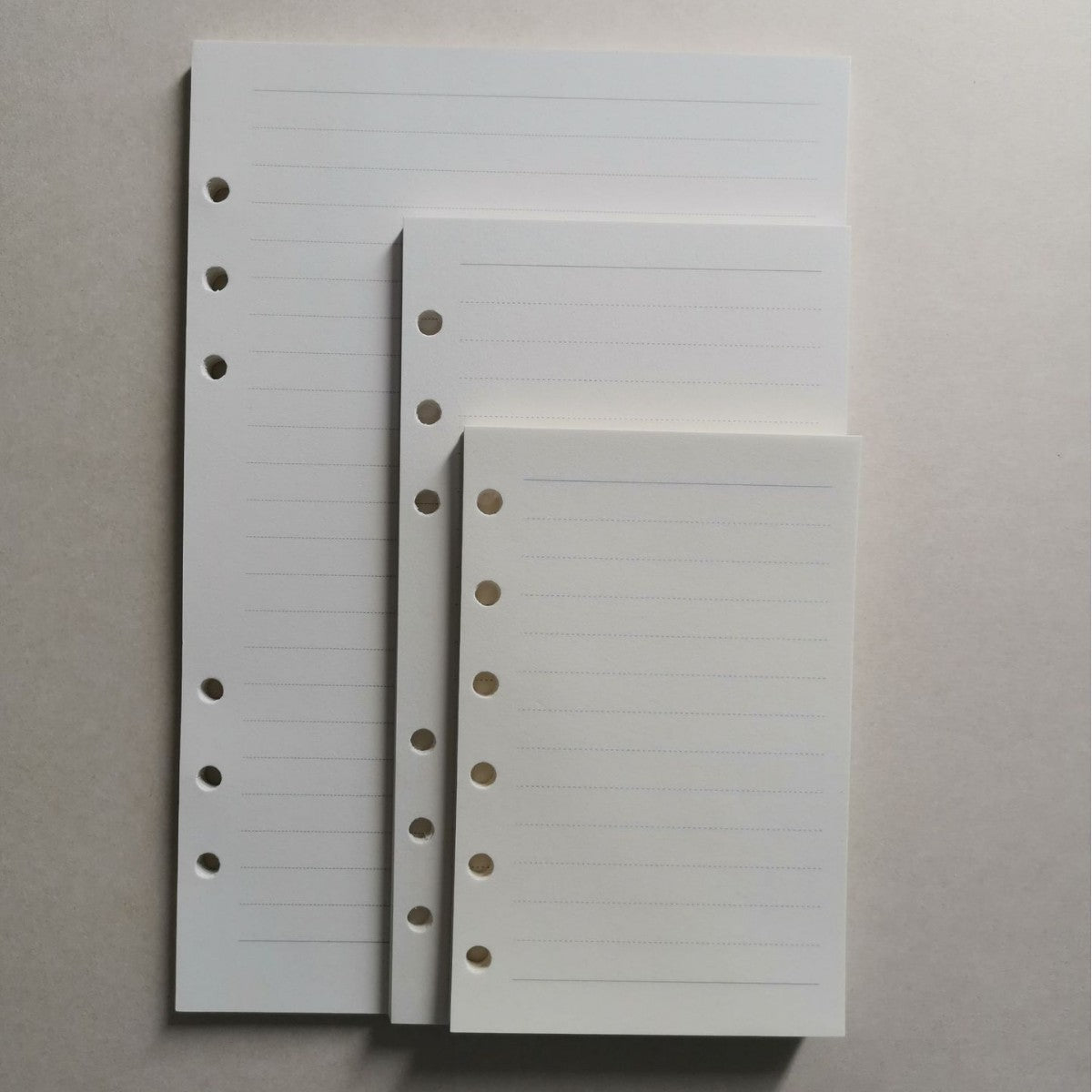 Notebook Refill A5 - Ring Binder Paper 6 Holes - Agenda Refill - Bullet Journal Paper - Refillable Notepad - Writing Paper - Planner Inserts - Office Supplies - School Supplies - Study Notes -Lined Paper - White - [??] Pieces