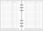 Notebook Refill A5 - Ring Binder Paper 6 Holes - Agenda Refill - Bullet Journal Paper - Refillable Notepad - Writing Paper - Planner Inserts - Office Supplies - School Supplies - Keeping Track of Finances -Budget Planner - White - 5 Pieces