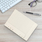 Notebook Refill A5 - Ring Binder Paper 6 Holes - Agenda Refill - Bullet Journal Paper - Refillable Notepad - Writing Paper - Planner Inserts - Office Supplies - School Supplies - Summary Making -Cornell Method - White - 5 Pieces