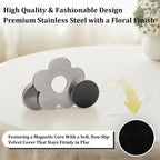 Tablecloth clips - Tablecloth weights - Magnetic clips - Tablecloth holder - Garden accessories - Picnic accessories - Windstopper tablecloth - Table accessories - Outdoor dining - Magnetic weight - Bee design - Silver - 8 pieces