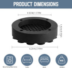 Washing machine vibration dampers - Washing machine feet - Anti-vibration pads - Appliance accessories - Sound dampener - Washing machine riser - Anti-slip mat - Dryer accessories - Vibration damper - Floor protection - Washing machine damper - Black - Pa