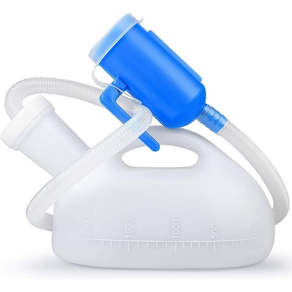 2000ml Male Urinal Bottle - Portable Urine Container for Home & Travel