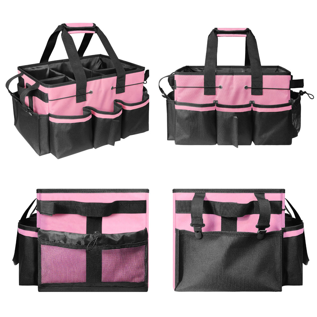 Gray Cleaning Kit - Multi-Purpose Cleaning Supplies Organizer Bag