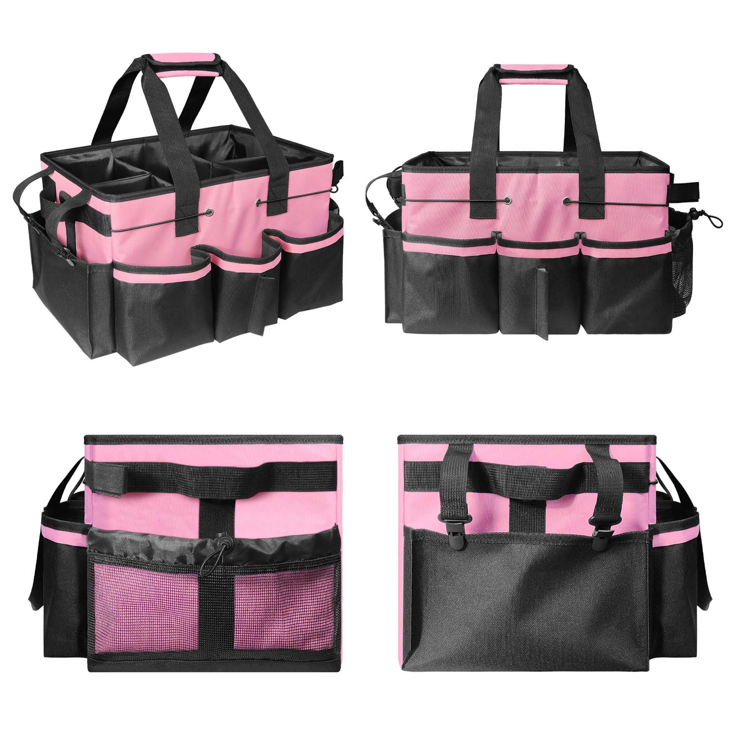 Gray Cleaning Kit - Multi-Purpose Cleaning Supplies Organizer Bag