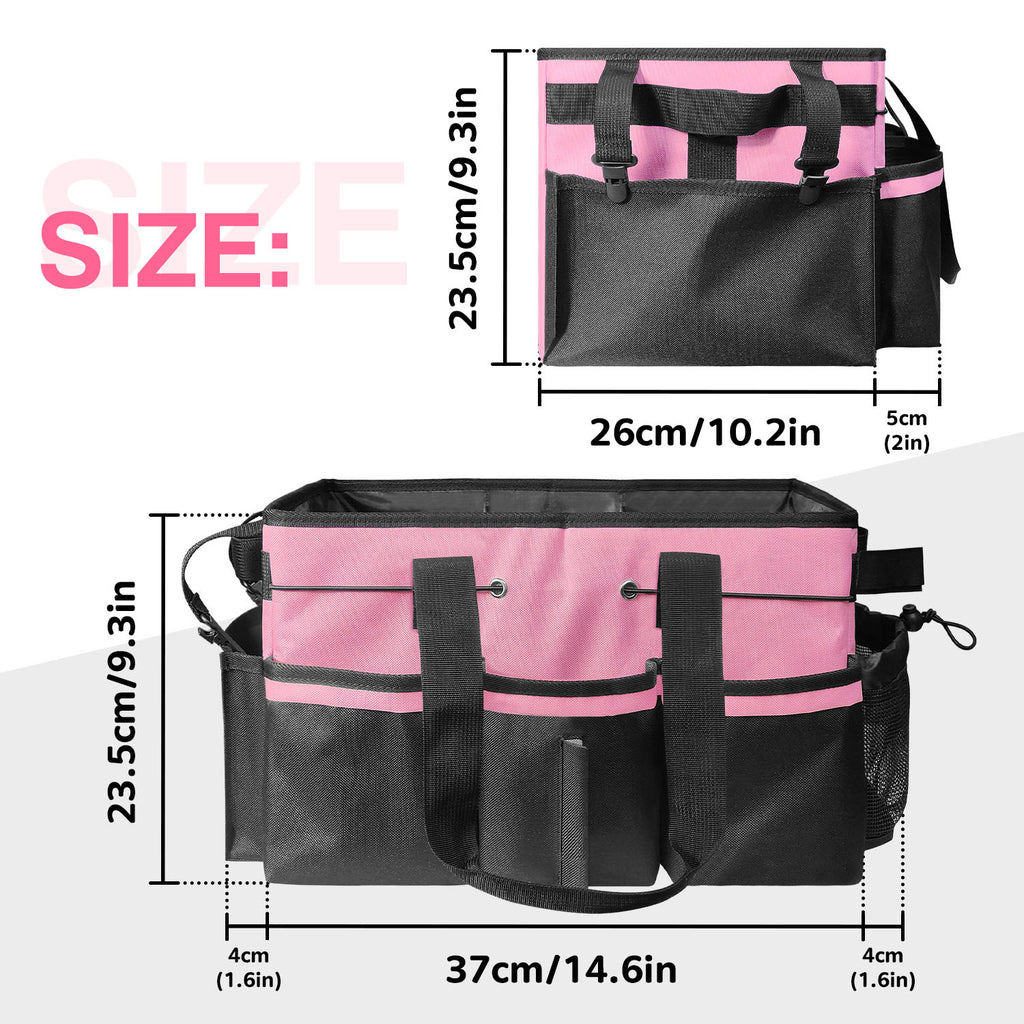 Gray Cleaning Kit - Multi-Purpose Cleaning Supplies Organizer Bag