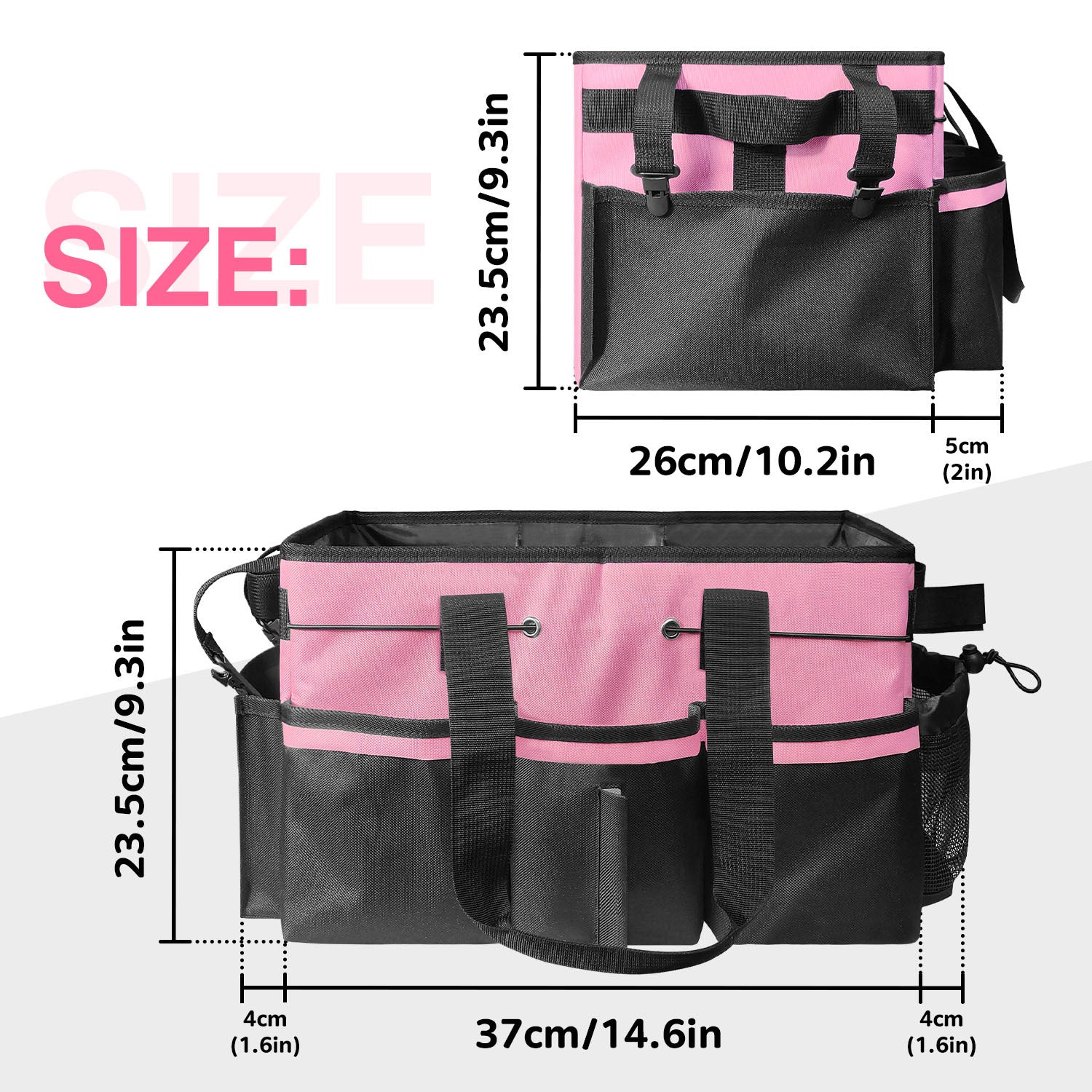 Gray Cleaning Kit - Multi-Purpose Cleaning Supplies Organizer Bag