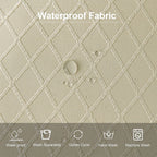 6 pcs 2025 Best-selling diamond-shaped jacquard chair cushion cover, chair cover cover. Khaki, 45*50*9cm