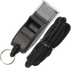100 Pack Pea-less Plastic Whistles with Lanyards, Loud Crisp Sound Sports Whistle for Coaches, Referees & Officials, Durable Lightweight Outdoor Training Equipment
