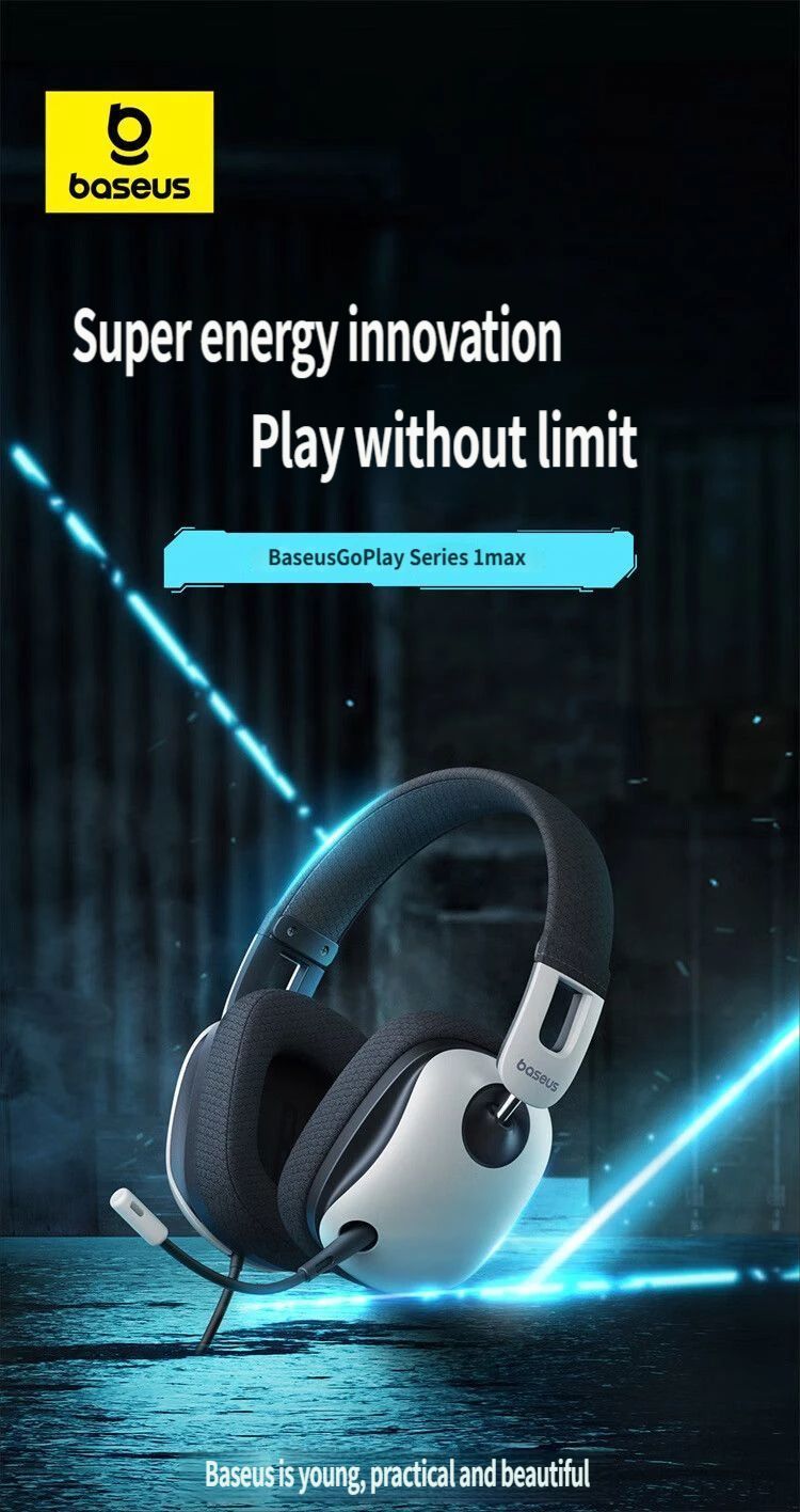 Over-ear Bluetooth headphones-White
