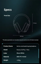 Over-ear Bluetooth headphones-White